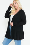 Solid Long Sleeve Cardigan