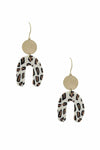 Fashion Metal Clay Mix Geometric Dangle Earring