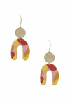 Fashion Metal Clay Mix Geometric Dangle Earring