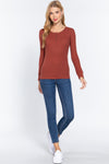 Long Slv Scoop Neck Thermal Top