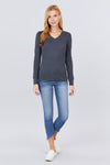 Long Slv V-neck Thermal Top