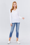 Long Slv V-neck Thermal Top