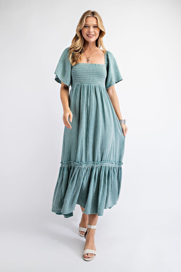 Cotton Gauze Maxi Dress