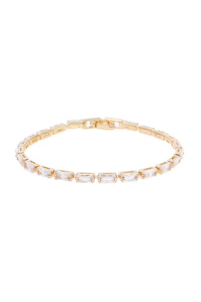 Crystal 3x6mm Baguette Bracelet