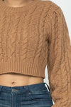 Cable Pullover Top