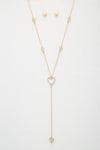 Heart Y Shape Metal Necklace